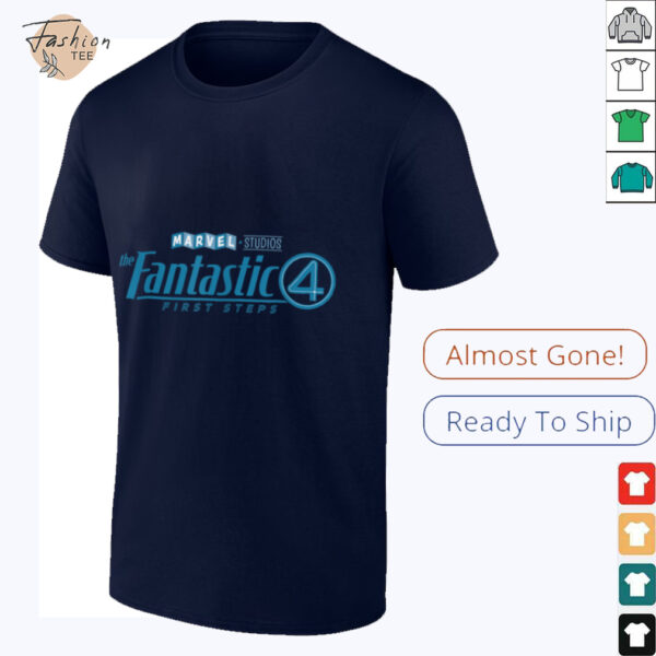 Marvel The Fantastic Four_ First Steps Official Movie Logo T Shirt