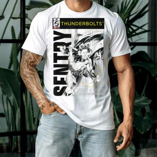 Marvel Thunderbolts Robert Reynolds Sentry Sketch Poster T Shirt