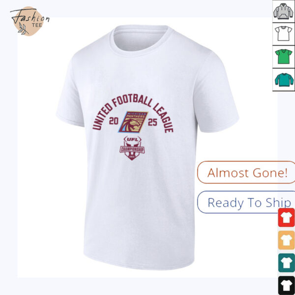 Michigan Panthers   2025 UFL Championship Game   UFL T Shirt