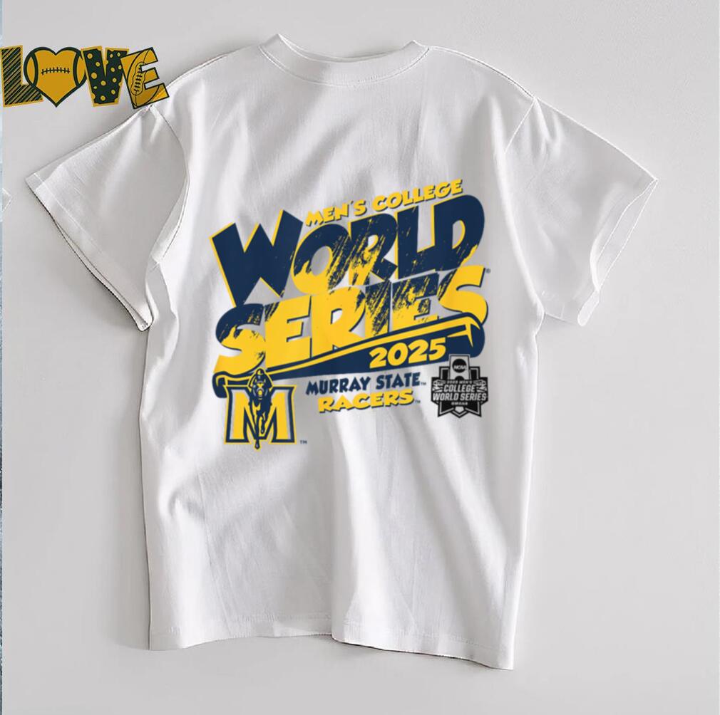 Murray State Racers MCWS 2025 College World Series White T Shirt Murray State Racers MCWS 2025 College World Series White T Shirt