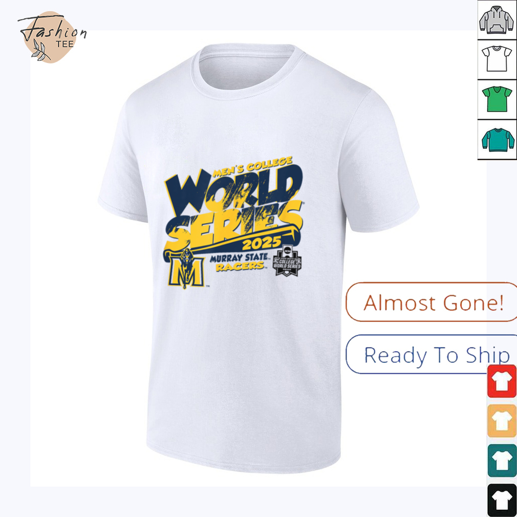 Murray State Racers MCWS 2025 College World Series White T Shirt Murray State Racers MCWS 2025 College World Series White T Shirt
