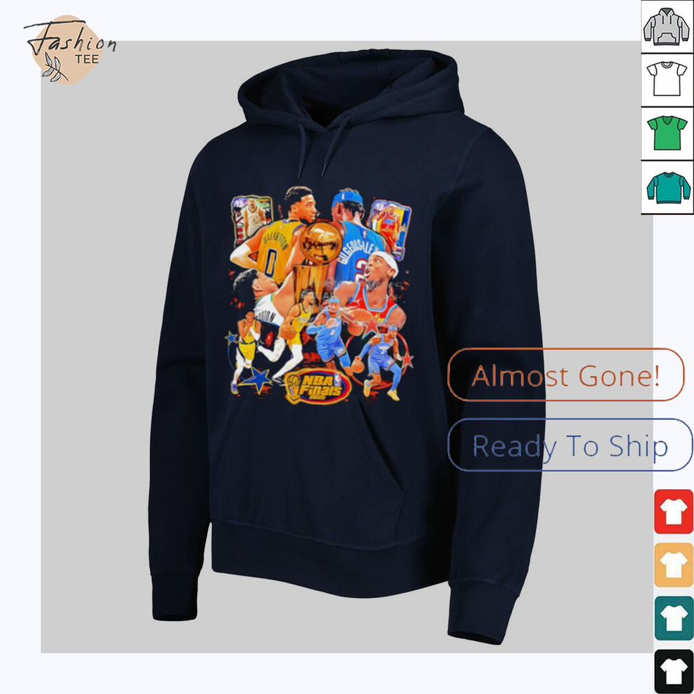 NBA Finals 2025 Shai Gilgeous Alexander OKC Thunder vs Tyrese Haliburton Pacers basketball graphic shirt NBA Finals 2025 Shai Gilgeous Alexander OKC Thunder vs Tyrese Haliburton Pacers basketball graphic shirt