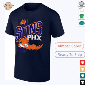 NBA Official Phoenix Suns Barred Player T Shirt