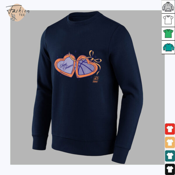 NBA Phoenix Suns Valentine’s Day Heart Locket T Shirt