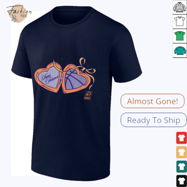 NBA Phoenix Suns Valentine’s Day Heart Locket T Shirt
