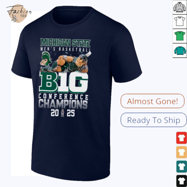NCAA Michigan State Spartans Men’s Basketball B1G Conference Champions 2025 T Shirt