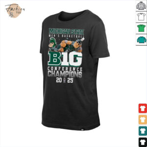 NCAA Michigan State Spartans Men’s Basketball B1G Conference Champions 2025 T Shirt