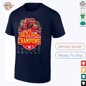 Nebraska Cornhuskers 2025 Big Ten Champions T Shirt