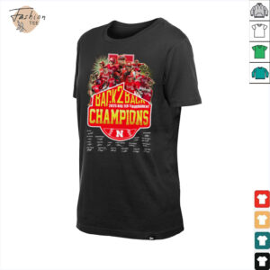 Nebraska Cornhuskers 2025 Big Ten Champions T Shirt