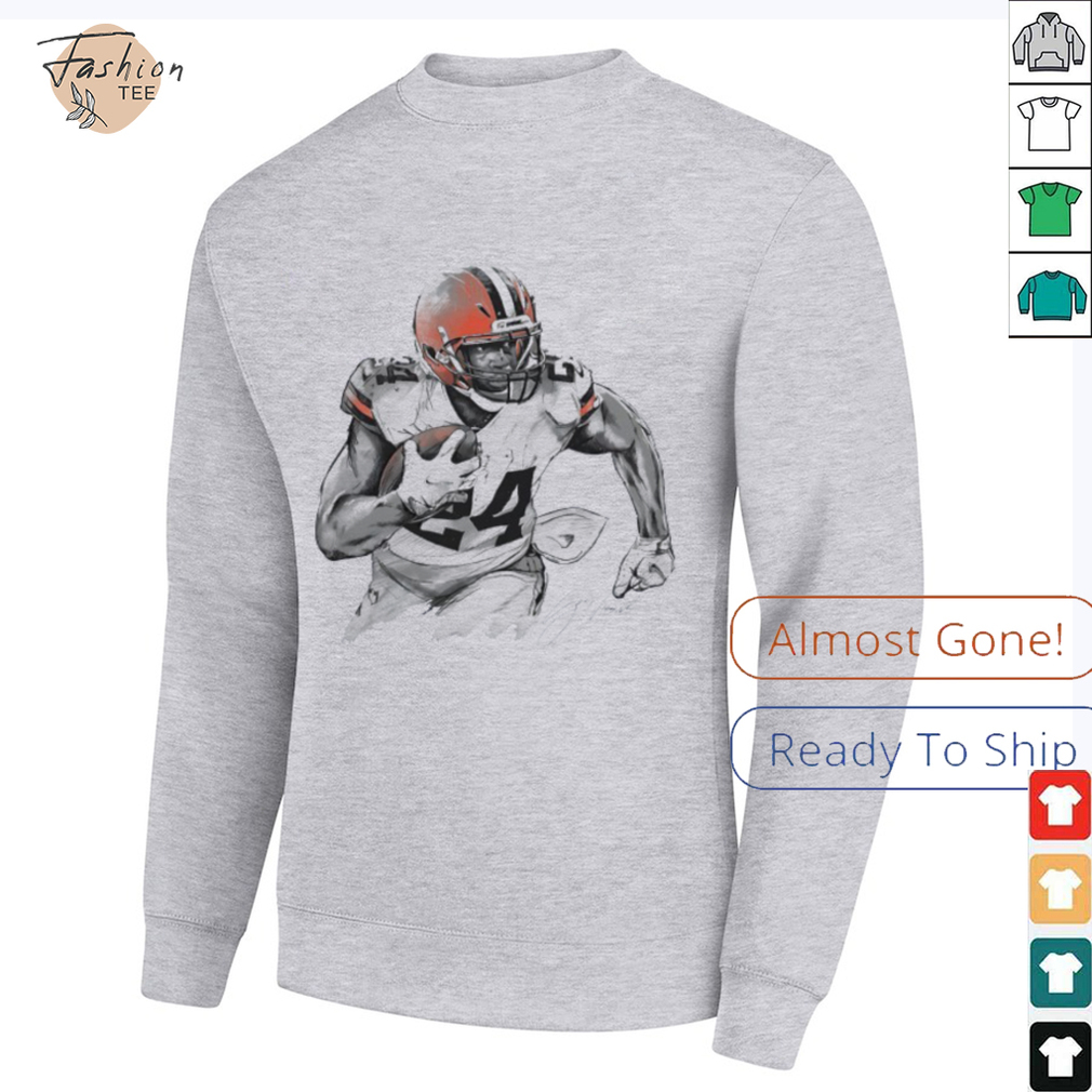 Nick Chubb Cleveland Browns drawing art shirt Nick Chubb Cleveland Browns drawing art shirt