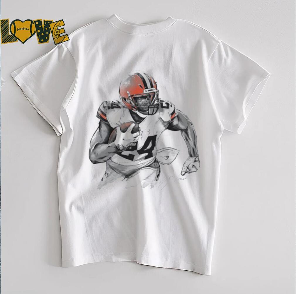 Nick Chubb Cleveland Browns drawing art shirt Nick Chubb Cleveland Browns drawing art shirt