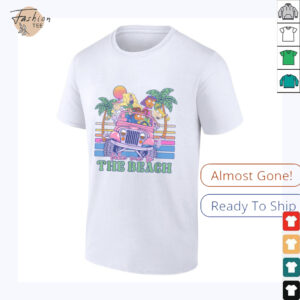 Nickelodeon Take Me To The Beach Jeep Tropical Sunset T Shirt