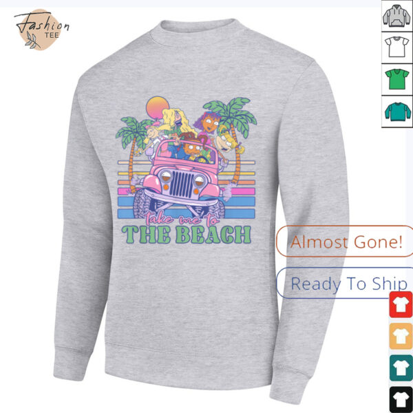 Nickelodeon Take Me To The Beach Jeep Tropical Sunset T Shirt