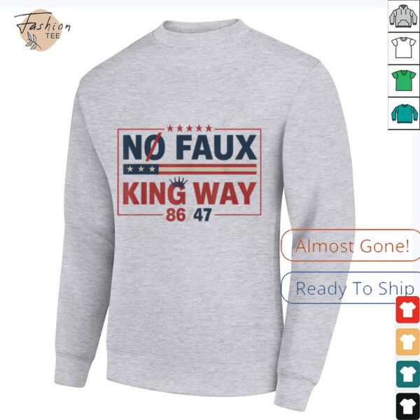 No Faux King Rejecting Kings flag T Shirt