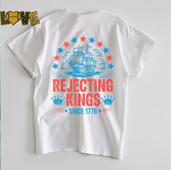 No Kings In America Shirt Rejecting Kings Patriotic USA Men T Shirt