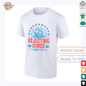 No Kings In America Shirt Rejecting Kings Patriotic USA Men T Shirt