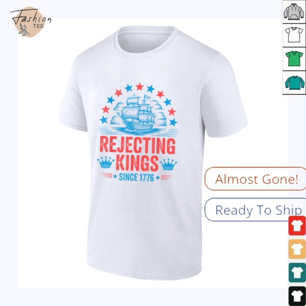 No Kings In America Shirt Rejecting Kings Patriotic USA Men T Shirt