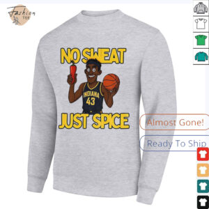 No sweat just spice Pascal Siakam cartoon Indiana Pacers NBA Basketball shirt