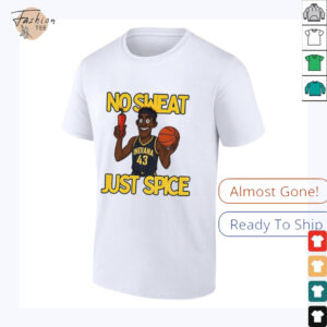 No sweat just spice Pascal Siakam cartoon Indiana Pacers NBA Basketball shirt