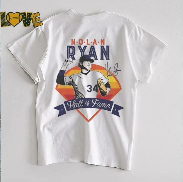 Nolan Ryan Houston Astros MLB baseball player hall of fame shirt