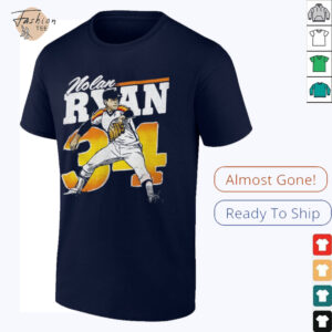 Nolan Ryan Houston Astros MLB baseball player retro shirt