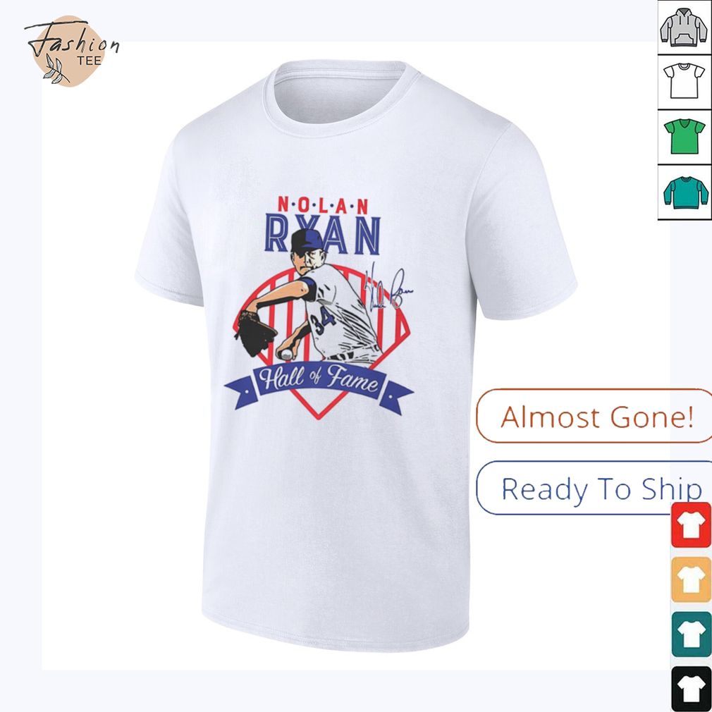 Nolan Ryan Texas Rangers MLB baseball player hall of fame shirt Nolan Ryan Texas Rangers MLB baseball player hall of fame shirt