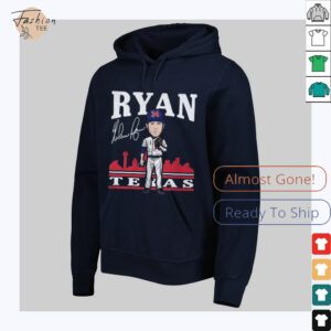 Nolan Ryan Texas Rangers MLB baseball toon graphic shirt