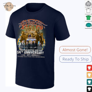 Official Eagles Rock Band 54th Anniversary 1971 2025 Thank You For The Memories T Shirt