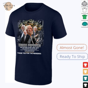 Official Gregg Popovich San Antonio Spurs 1996 2025 Signature Thank You For The Memories T Shirt