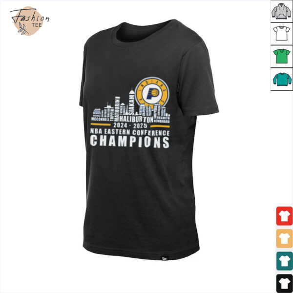 Official Indiana Pacers 2024 2025 Eastern Conference Champions Skyline Shirt