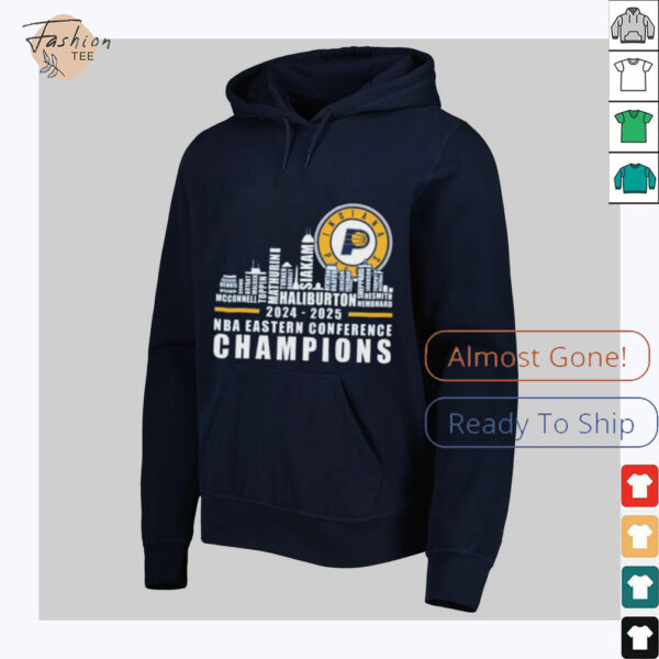 Official Indiana Pacers 2024 2025 Eastern Conference Champions Skyline Shirt