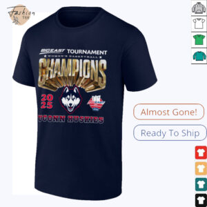 Official UConn Women’s Basketball 2024 25 Big East WBB Tournament Champions T Shirt