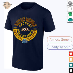 Official Western Michigan Broncos 2025 National Champions Jersey Circle Short Sleeve T Shirt
