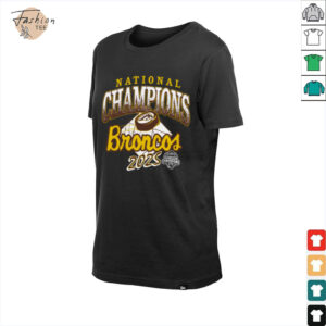 Official Western Michigan Broncos Brown 2025 National Men’s Hockey Champions T Shirt