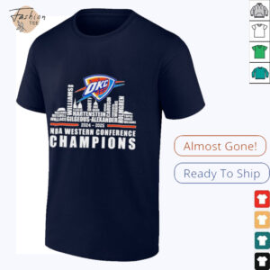 Oklahoma City Thunder 2024 2025 NBA Eastern Conference Champions Name Skyline shirt
