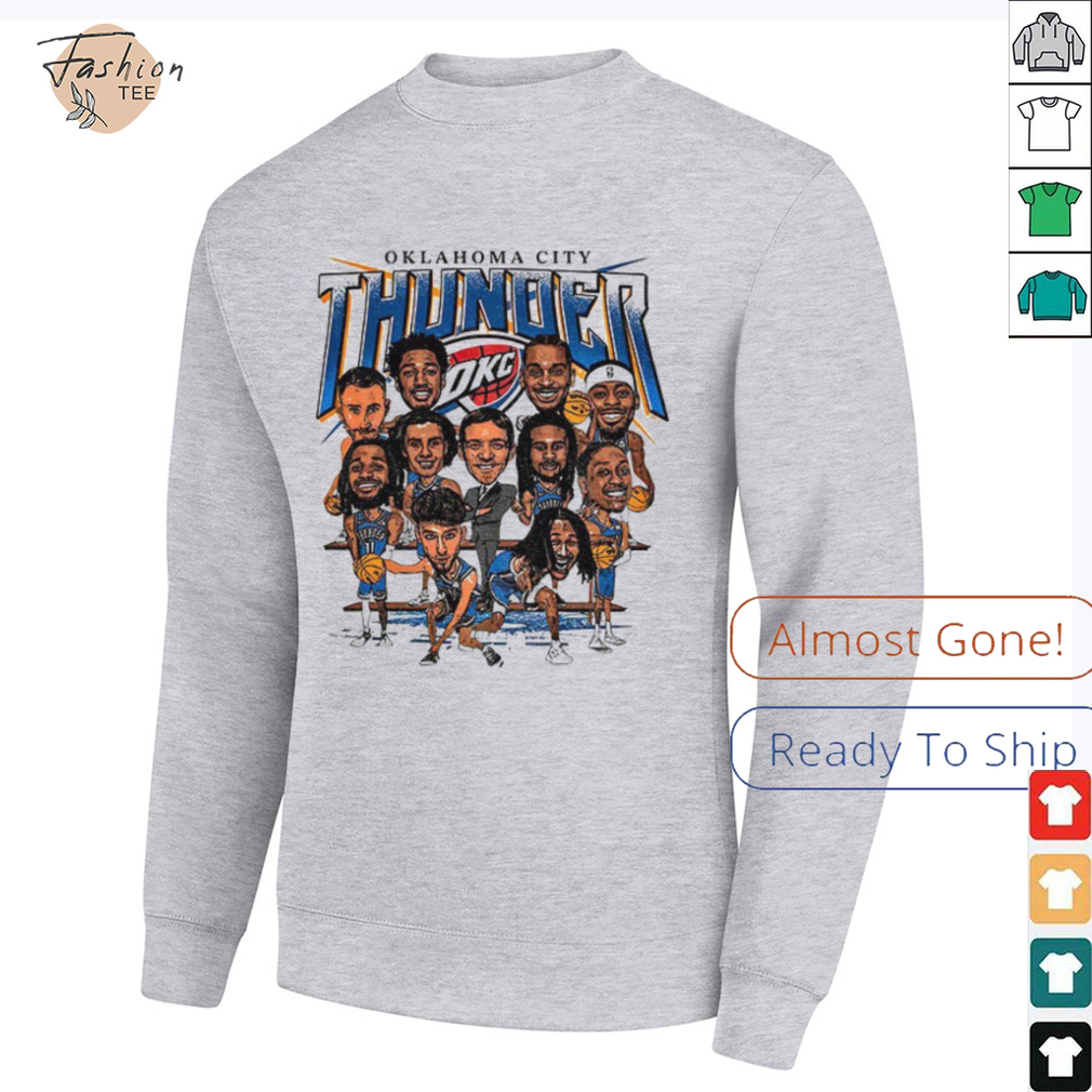 Oklahoma City Thunder OKC team caricature shirt Oklahoma City Thunder OKC team caricature shirt