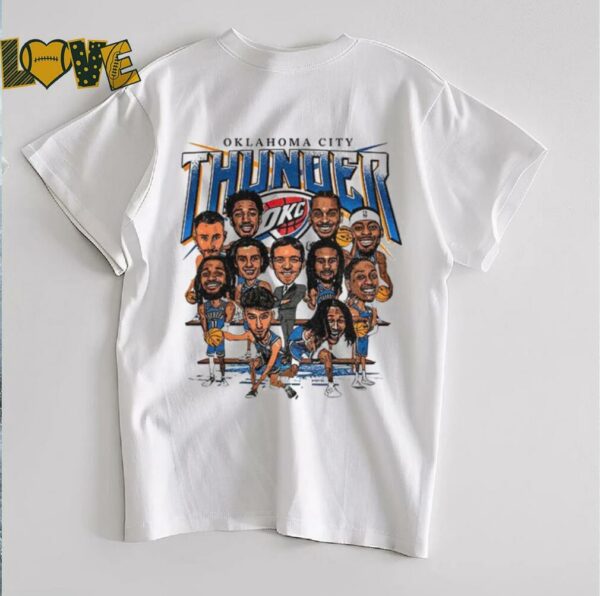 Oklahoma City Thunder OKC team caricature shirt