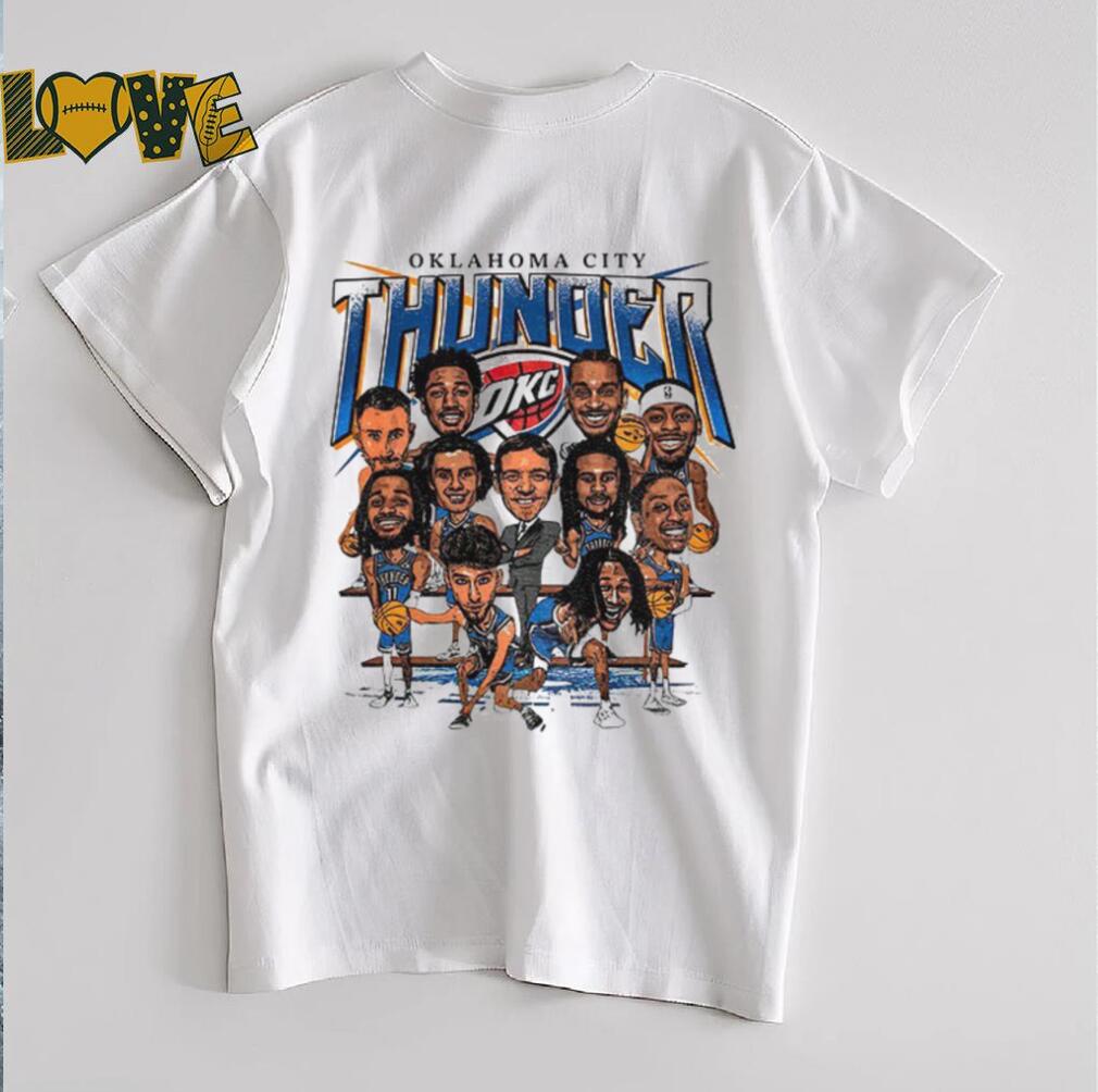 Oklahoma City Thunder OKC team caricature shirt Oklahoma City Thunder OKC team caricature shirt