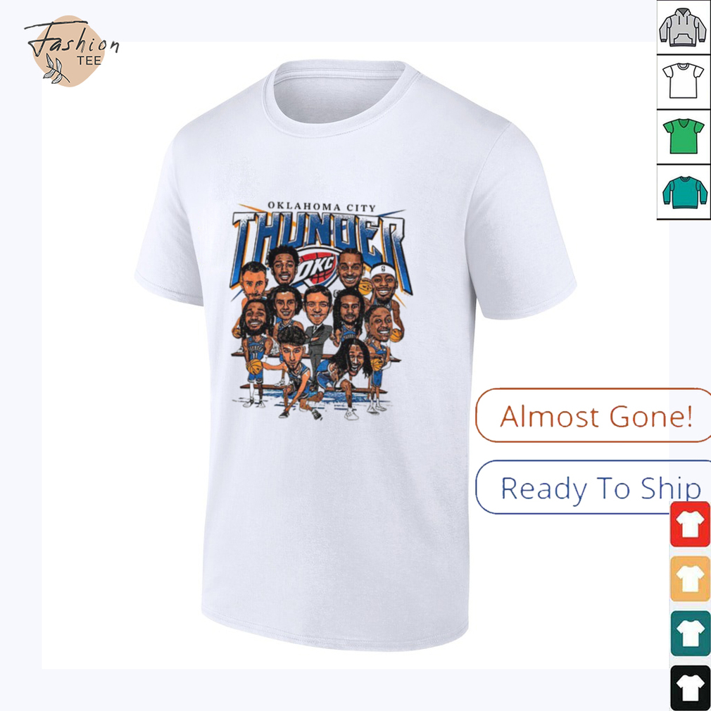Oklahoma City Thunder OKC team caricature shirt Oklahoma City Thunder OKC team caricature shirt