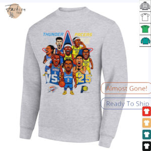 Oklahoma City Thunder vs Indiana Pacers NBA Finals 2025 cartoon shirt