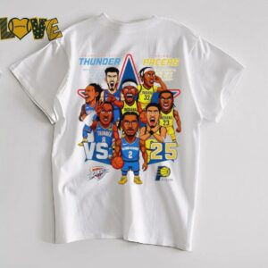 Oklahoma City Thunder vs Indiana Pacers NBA Finals 2025 cartoon shirt