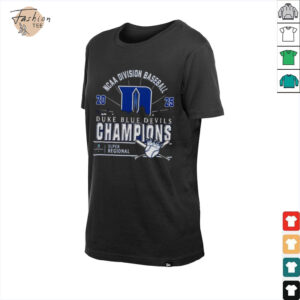 Original Duke Blue Devils Ncaa Division Baseball 2025 Champions Regional Skyline T Shirt