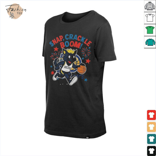 Original Indiana Pacers Snap Crackle Boom Power Of Champions Independence Day Mascot 2025 T Shirt
