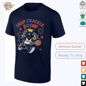 Original Indiana Pacers Snap Crackle Boom Power Of Champions Independence Day Mascot 2025 T Shirt