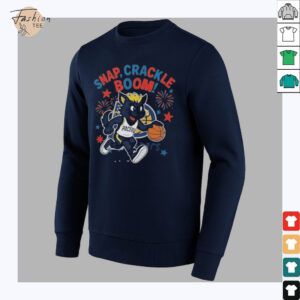 Original Indiana Pacers Snap Crackle Boom Power Of Champions Independence Day Mascot 2025 T Shirt