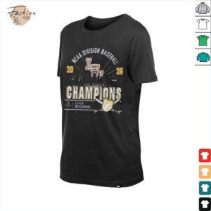 Original LSU Tigers Ncaa Division Baseball 2025 Champions Regional Skyline T Shirt