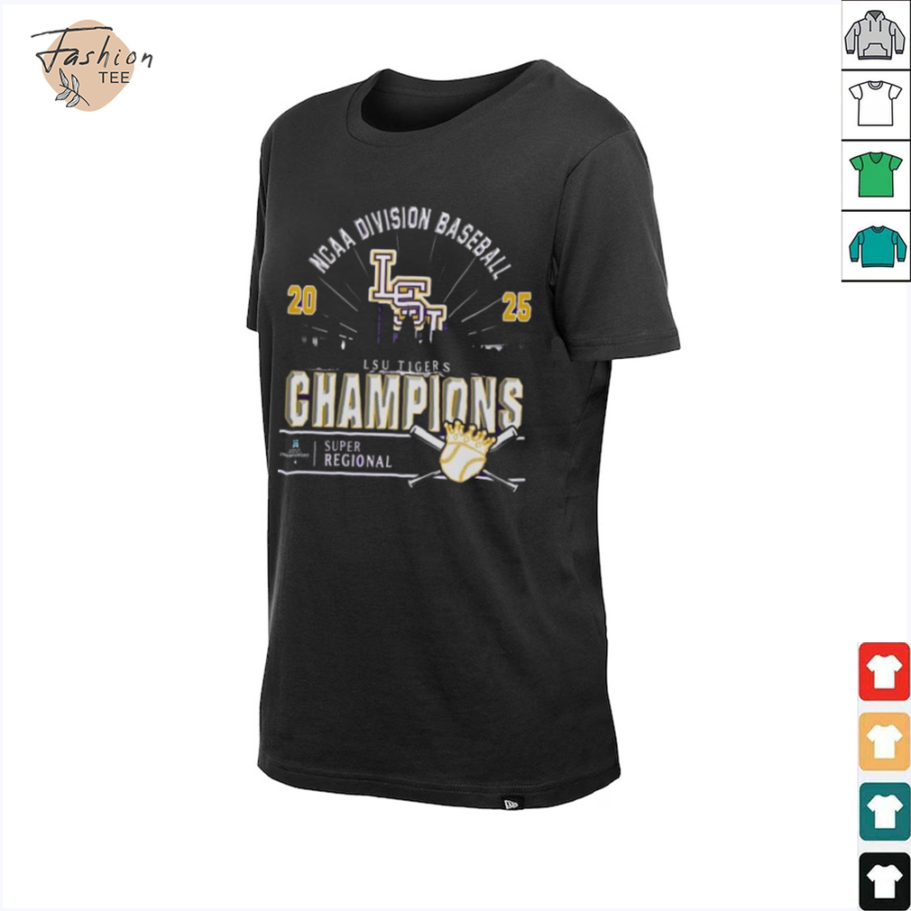 Original LSU Tigers Ncaa Division Baseball 2025 Champions Regional Skyline T Shirt Original LSU Tigers Ncaa Division Baseball 2025 Champions Regional Skyline T Shirt