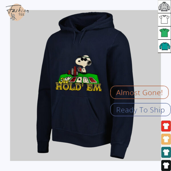 Peanuts Snoopy Poker Texas Hold Em Black Hoodie