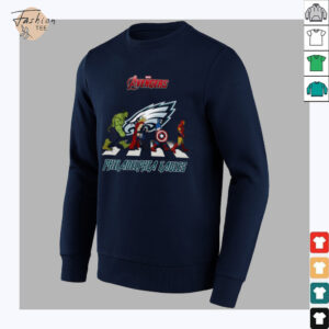 Philadelphia Eagles Marvel Avengers abbey road shirt