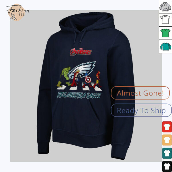 Philadelphia Eagles Marvel Avengers abbey road shirt